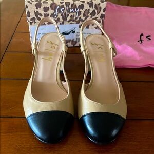 French Sole Slingback Shoes